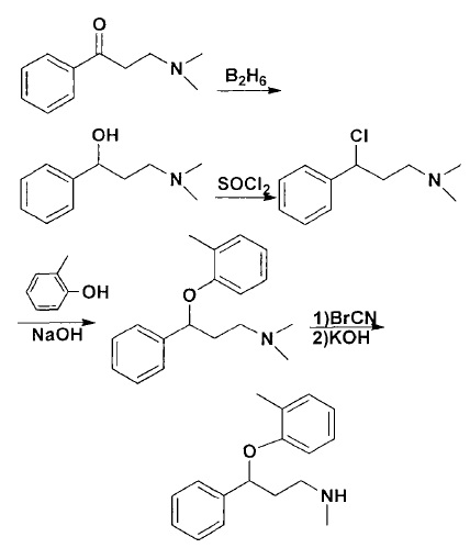 托莫西汀的合成路線一